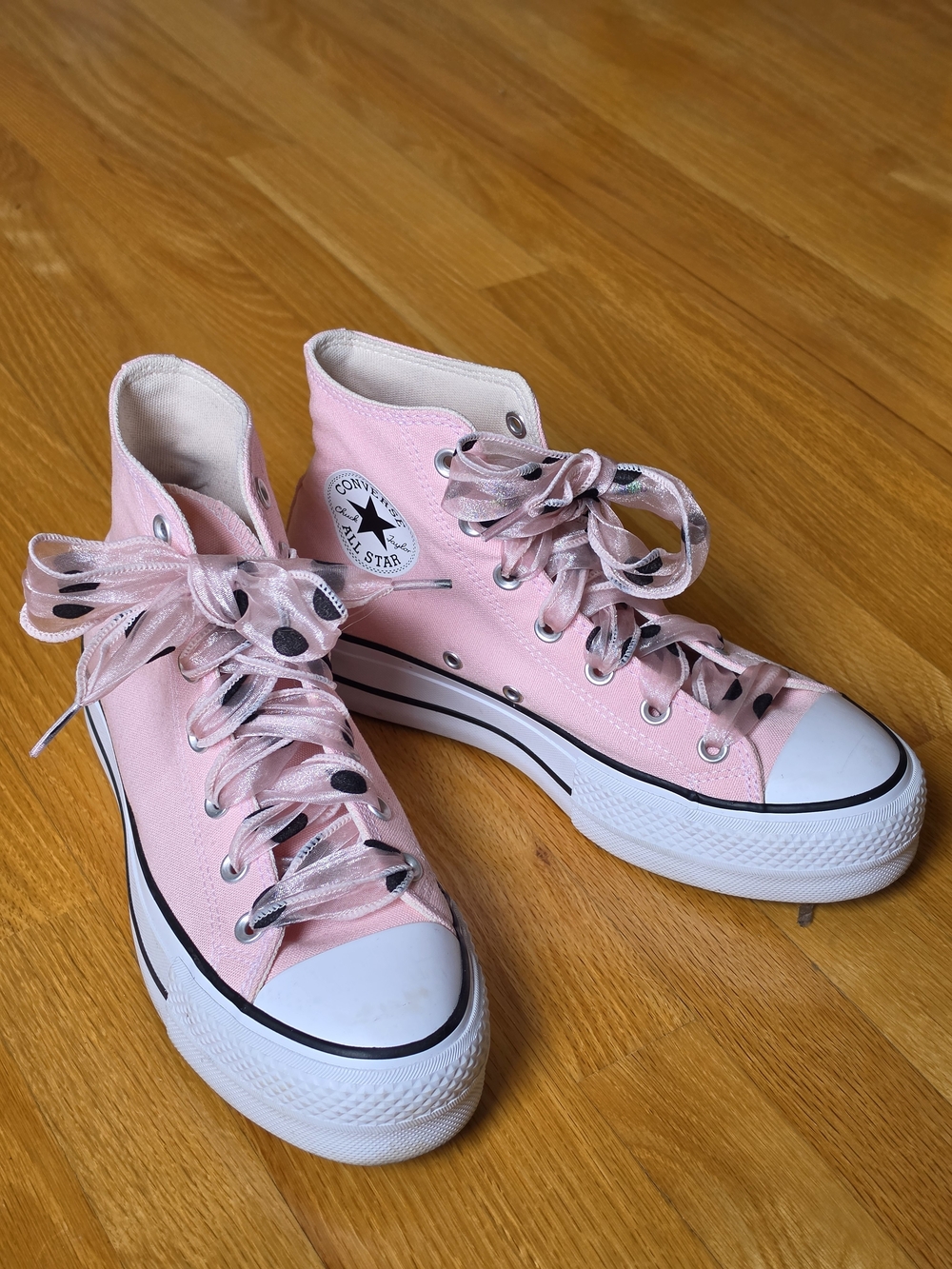 Converse Pink High Top Canvas Sneakers